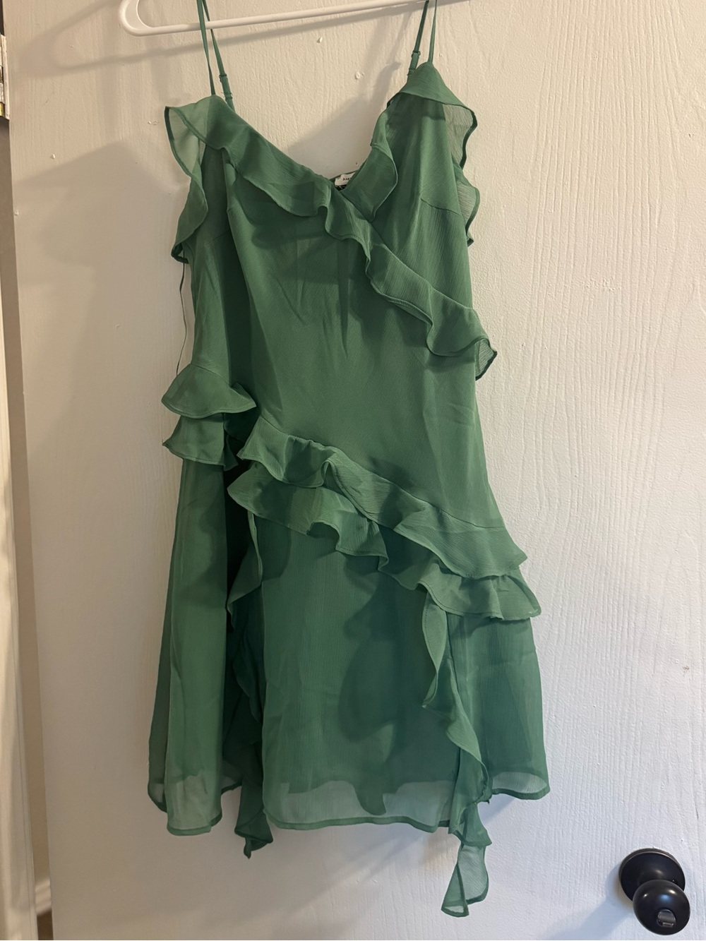 AE Asymmetrical Ruffle Mini Dress